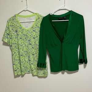 y2k bundle 2 women tops size L Large Relax fit